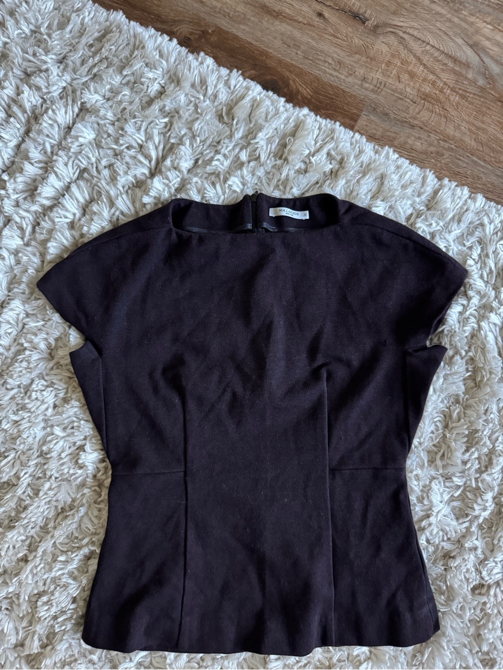 MM. Lafleur Black Crewneck Top